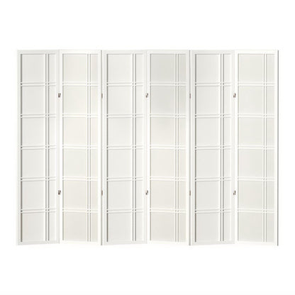 Artiss 6 Panel Room Divider Screen 265x179cm Nova White RD-7001-6P-WH