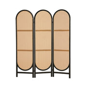 Artiss 3 Panel Room Divider Screen 151x180cm Rattan Brown RD-B-RAT01-3P-BR