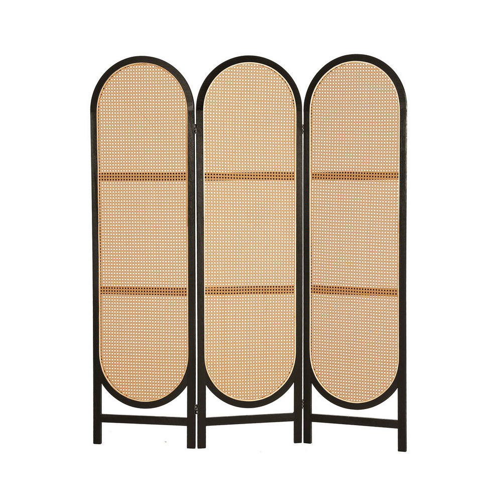 Artiss 3 Panel Room Divider Screen 151x180cm Rattan Brown RD-B-RAT01-3P-BR