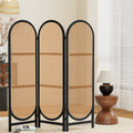 Artiss 3 Panel Room Divider Screen 151x180cm Rattan Brown RD-B-RAT01-3P-BR