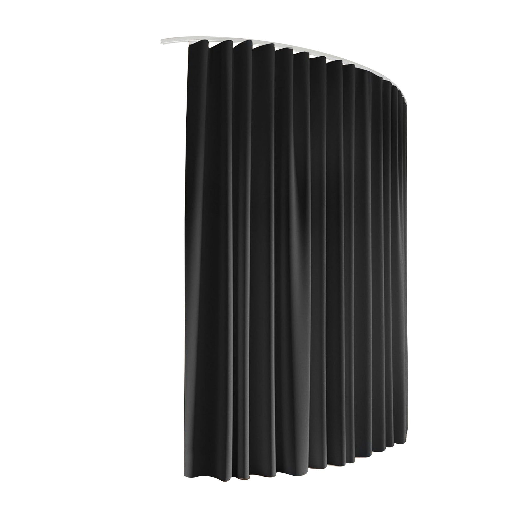Artiss Room Divider Curtain Ceiling Mounted Track Sets Flexible Black RD-D-254X213-BK