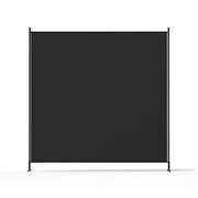 Artiss Room Divider Screen 175x180cm Fabric Black RD-D-PLY-175-BK
