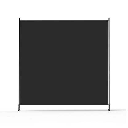 Artiss Room Divider Screen 175x180cm Fabric Black RD-D-PLY-175-BK