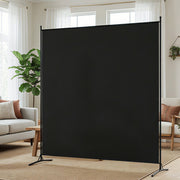Artiss Room Divider Screen 175x180cm Fabric Black RD-D-PLY-175-BK