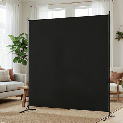 Artiss Room Divider Screen 175x180cm Fabric Black RD-D-PLY-175-BK