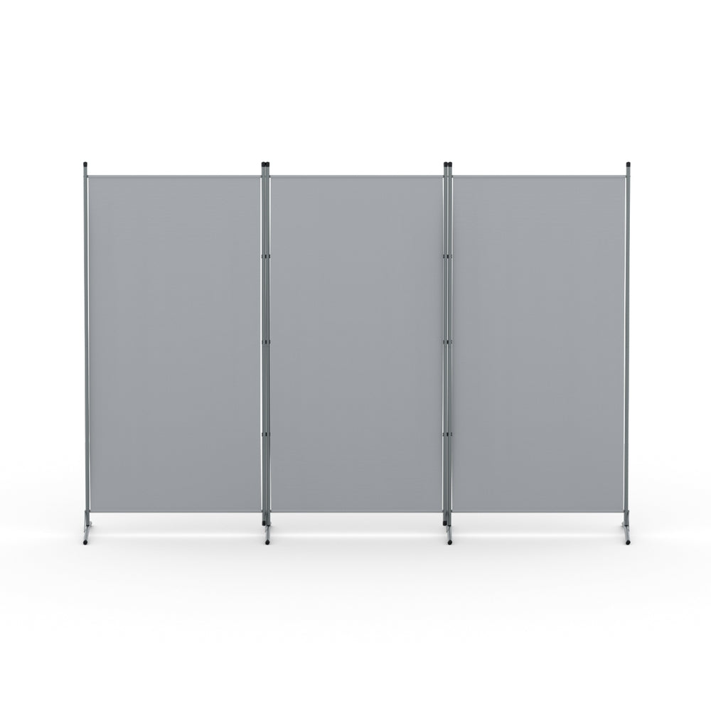 Artiss 3 Panel Room Divider Screen 260x180cm Fabric Grey RD-D-PLY-260-GY