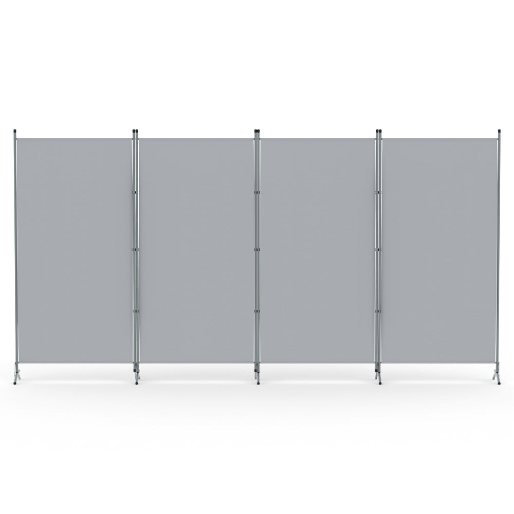Artiss 4 Panel Room Divider Screen 345x180cm Fabric Grey RD-D-PLY-345-GY