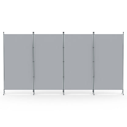 Artiss 4 Panel Room Divider Screen 345x180cm Fabric Grey RD-D-PLY-345-GY