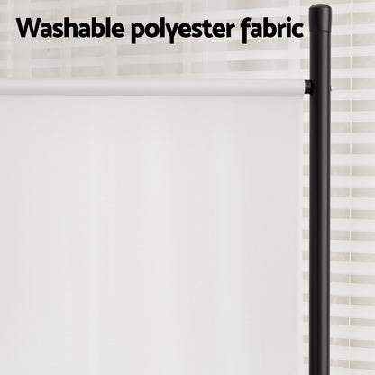 Artiss 4 Panel Room Divider Screen 345x180cm Fabric White RD-D-PLY-345-WH