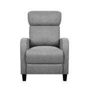 Artiss Fabric Reclining Armchair - Grey RECLINER-A1-GY-AB