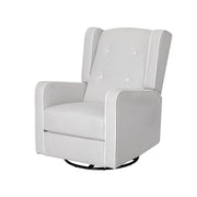 Artiss Recliner Armchair 360 Swivel Grey Fabric RECLINER-A15-FA-GY