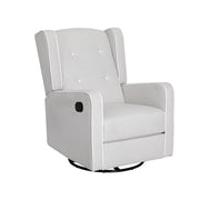 Artiss Recliner Armchair 360 Swivel Grey Fabric RECLINER-A15-FA-GY