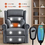 Artiss Electric Recliner Chair Power Lift Massage Heated Recliner Sofa RECLINER-A20-LIN-GY