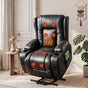 Artiss Recliner Chair Lift Assist Heated Massage Chair Leather Rukwa RECLINER-A5-BK-AB
