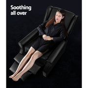 Artiss Recliner Armchair Black Faux Leather Domini RECLINER-A6-BK