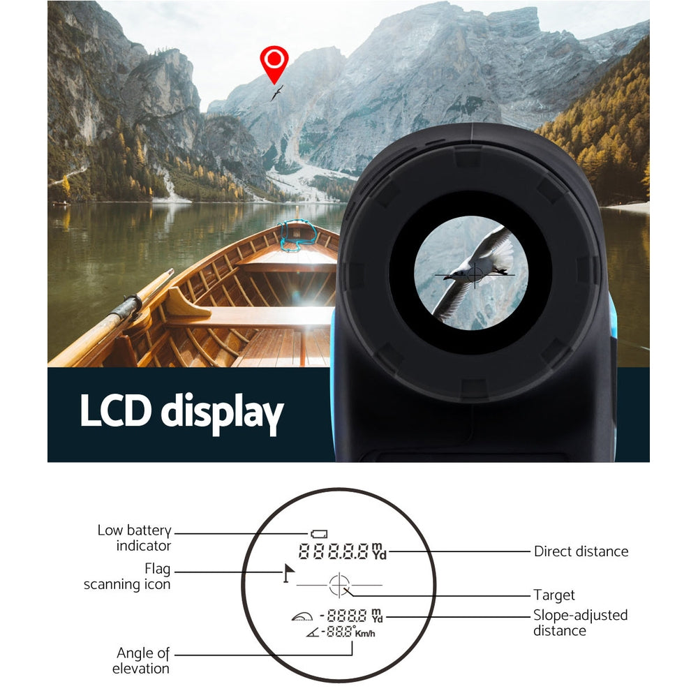 Golf Laser Range Finder 600M Hunting Rangefinder Distance Height Speed Measure RF-210-600-BL