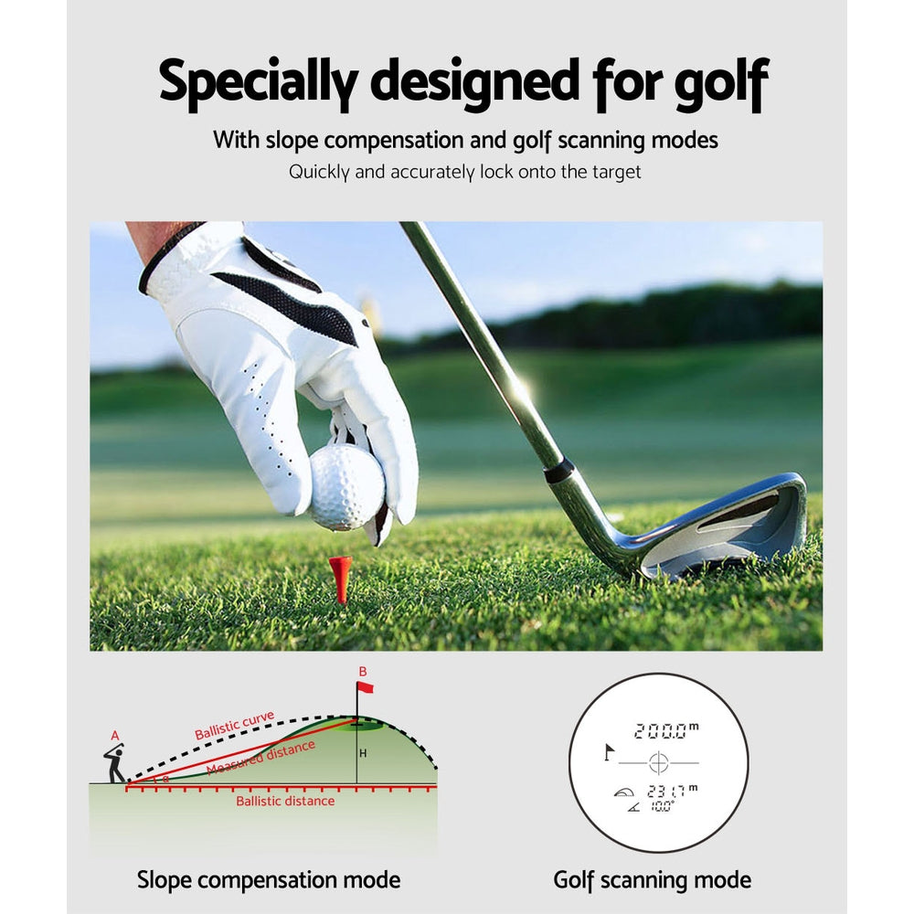 Golf Laser Range Finder 600M Hunting Rangefinder Distance Height Speed Measure RF-210-600-BL