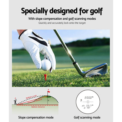 Golf Laser Range Finder 600M Hunting Rangefinder Distance Height Speed Measure RF-210-600-BL