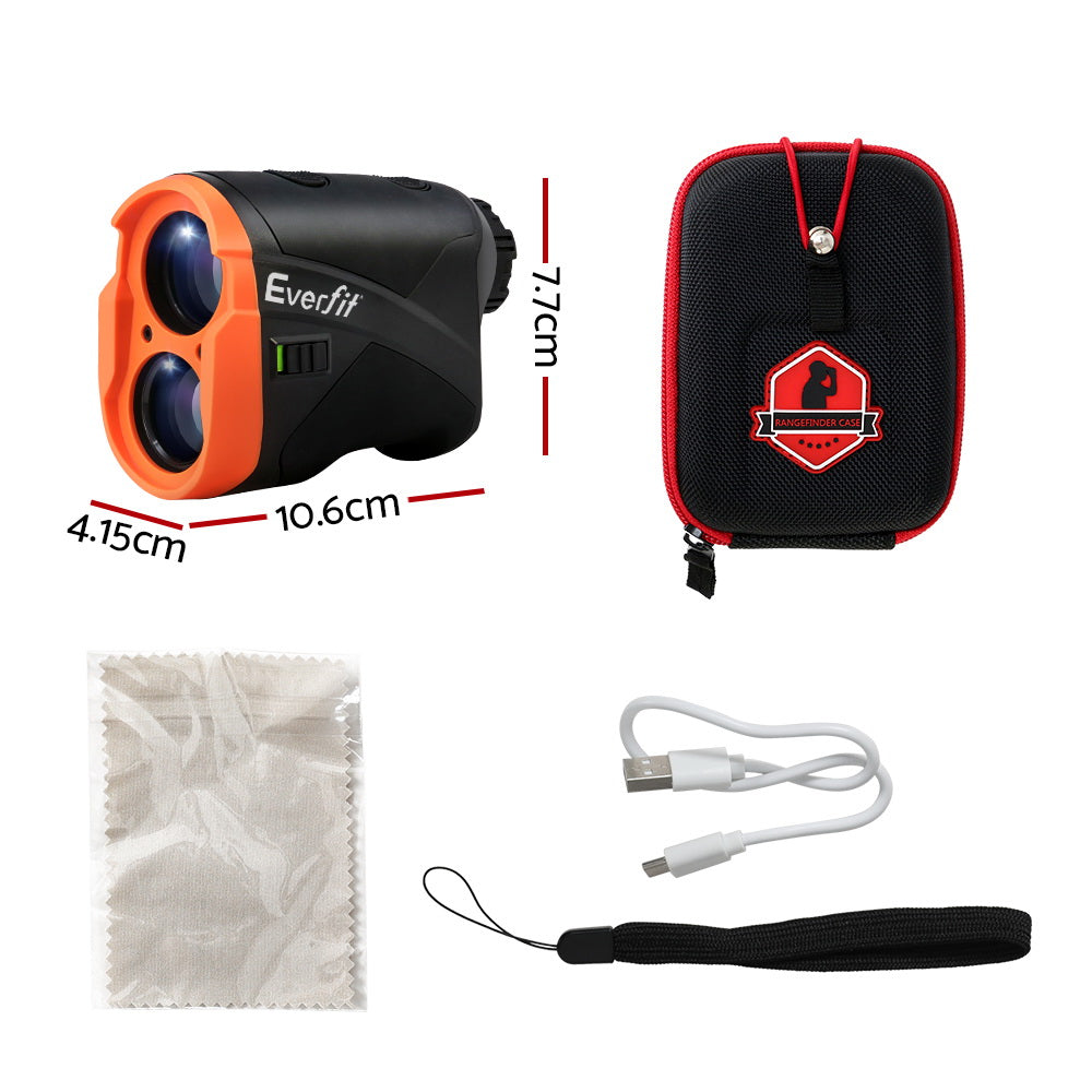 Everfit 700M Golf Rangefinder Slope On/Off Vibration Alert Orange RF-B-700-ORG