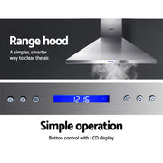 Devanti 1200mm Range Hood 120cm BBQ Commercial Rangehood RH-BBQ-1200