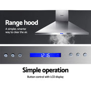Devanti 1500mm Range Hood 150cm BBQ Commercial Rangehood RH-BBQ-1500