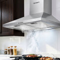 Devanti 600mm Range Hood 60cm Rangehood Stainless Steel RH-D-A17-60-SR