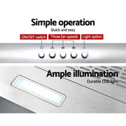 Devanti 600mm Range Hood 60cm Rangehood Stainless Steel RH-D-F49-60-SR