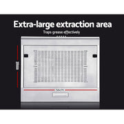Devanti 600mm Range Hood 60cm Rangehood Stainless Steel RH-D-F49-60-SR