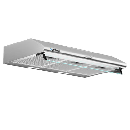 Devanti 900mm Range Hood 90cm Rangehood Stainless Steel RH-D-GF49-90-SR