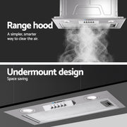 Devanti 520mm Range Hood 52cm Rangehood Stainless Steel RH-D-T01-52-SR