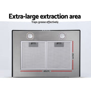 Devanti 900mm Range Hood 90cm Rangehood Glass Canopy RH-D-V71-MC-90