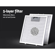 Devanti 900mm Range Hood 90cm Rangehood Glass Canopy RH-D-V71-MC-90