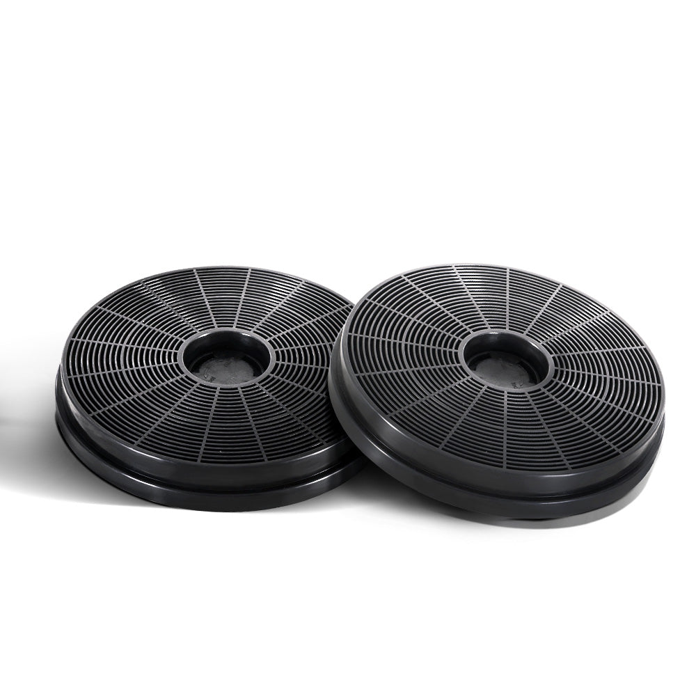 Devanti 17cm Range Hood Carbon Charcoal Filters Replacement X2 RH-FL-039-BK