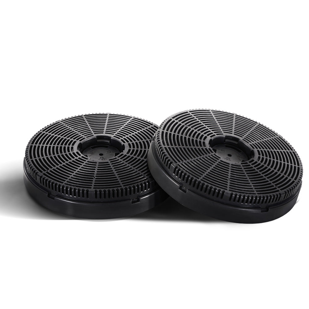 Devanti 16cm Range Hood Carbon Charcoal Filters Replacement X2 RH-FL-200-BK