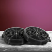 Devanti 11cm Range Hood Carbon Charcoal Filters Replacement X2 RH-FL-860-BK