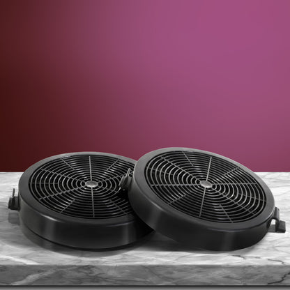 Devanti 11cm Range Hood Carbon Charcoal Filters Replacement X2 RH-FL-860-BK