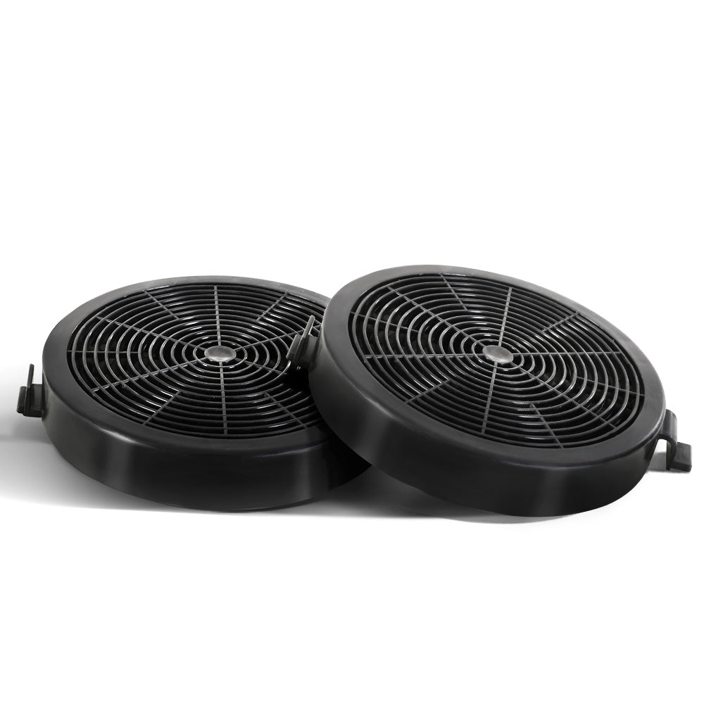 Devanti 11cm Range Hood Carbon Charcoal Filters Replacement X2 RH-FL-860-BK