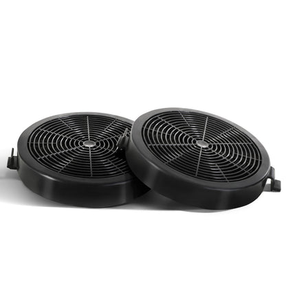 Devanti 11cm Range Hood Carbon Charcoal Filters Replacement X2 RH-FL-860-BK