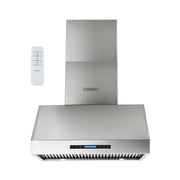 Devanti 900mm Range Hood 3-Speed Fan LED Display Remote Control RH-RC-90-SS