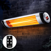 Devanti Electric Strip Heater Radiant Heaters 2000W RHP-2000R-SI