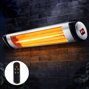 Devanti Electric Strip Heater Radiant Heaters 2000W RHP-2000R-SI