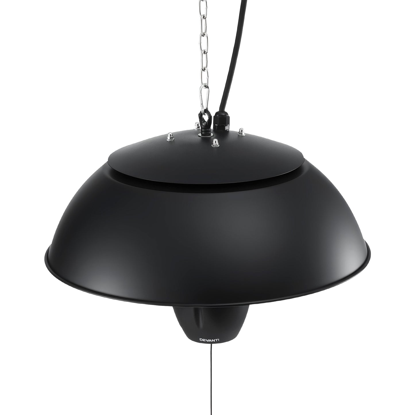Devanti 1500W Electric Patio Infrared Heater Hanging Heaters Ceiling Mounted Remote RHP-CEH1-1500W-BK