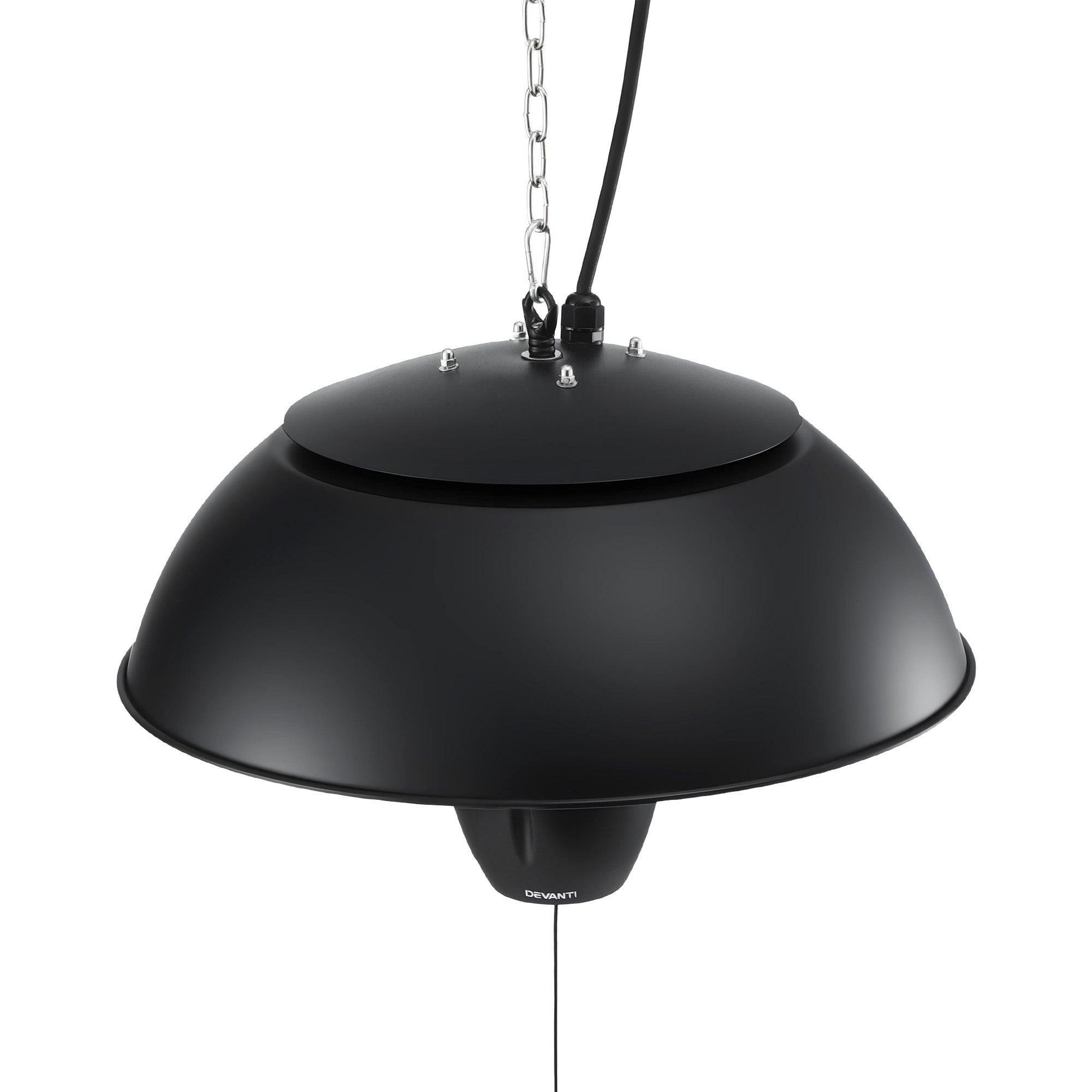 Devanti 1500W Electric Patio Infrared Heater Hanging Heaters Ceiling Mounted Remote RHP-CEH1-1500W-BK