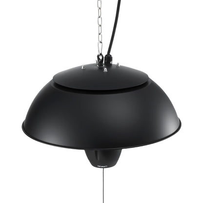 Devanti 1500W Electric Patio Infrared Heater Hanging Heaters Ceiling Mounted Remote RHP-CEH1-1500W-BK