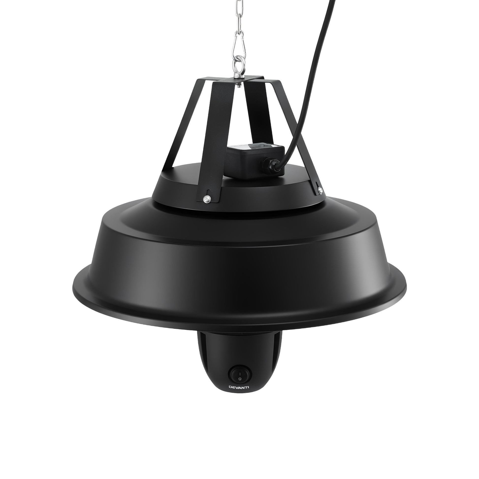 Devanti 2000W Electric Patio Heater Ceiling Mounted Hanging Heaters Remote RHP-CEH3-2000W-BK