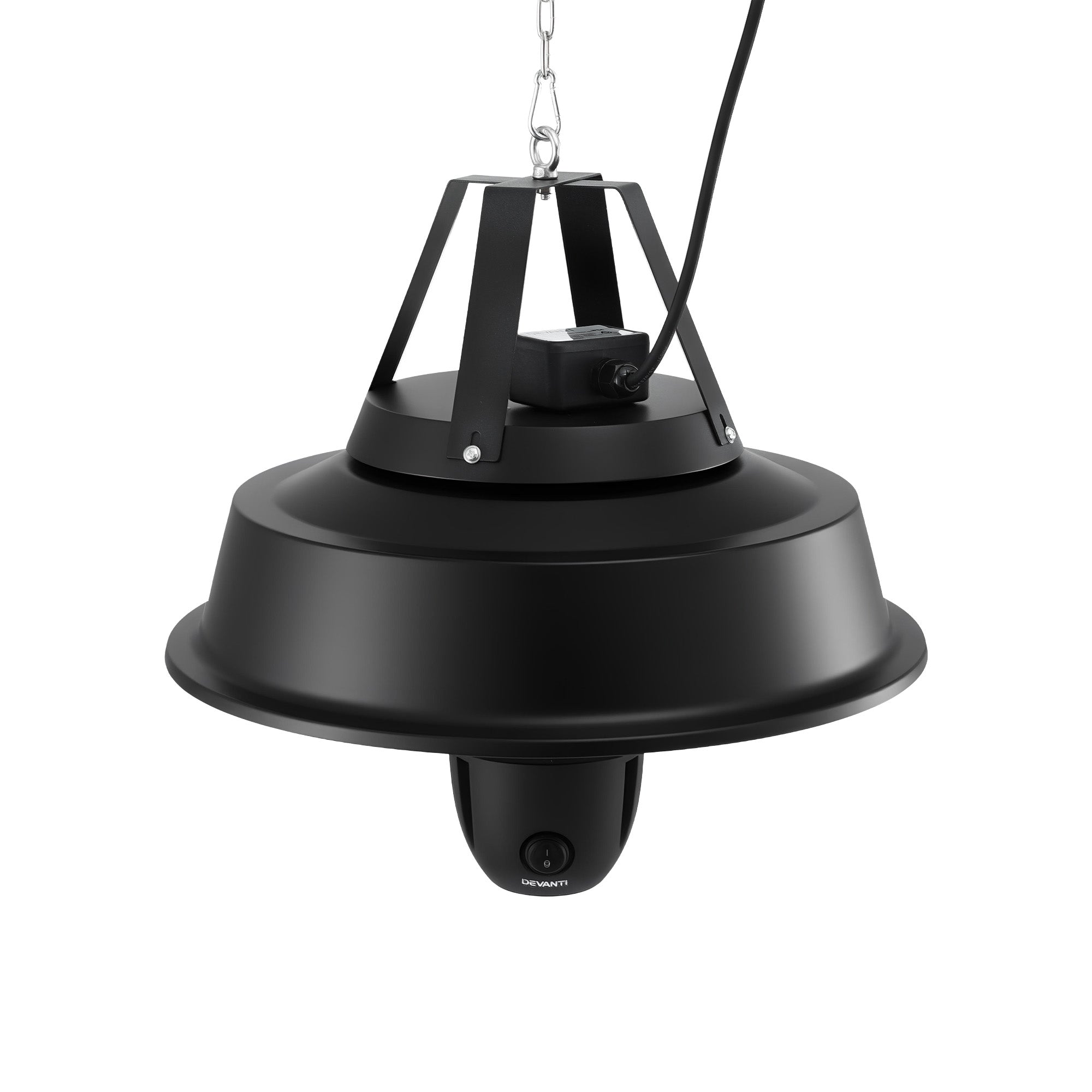 Devanti 2000W Electric Patio Heater Ceiling Mounted Hanging Heaters Remote RHP-CEH3-2000W-BK