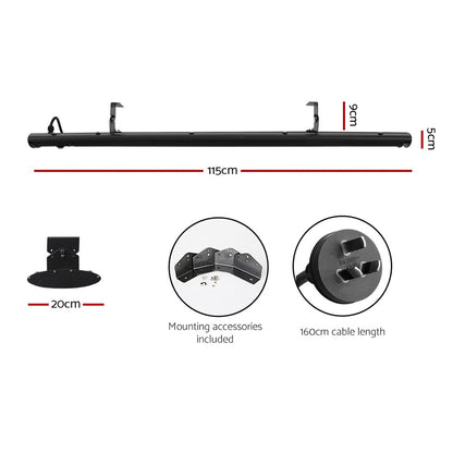 Devanti Electric Radiant Strip Heater Outdoor 1800W RHP-E76RC-1800-BK