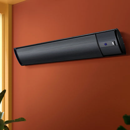 Devanti Electric Radiant Strip Heater Outdoor 1800W RHP-E76RC-1800-BK