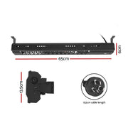 Devanti Electric Strip Heater Radiant Heaters 2000W RHP-T10R-2000-BK