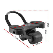 Everfit Ab Roller Automatic Rebound Abdominal Exercise Wheel Home Gym Workout ROLLER-A-AB-BK